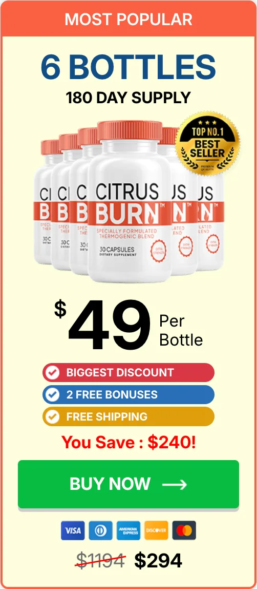 CitrusBurn 6 Bottle Best Value Pack